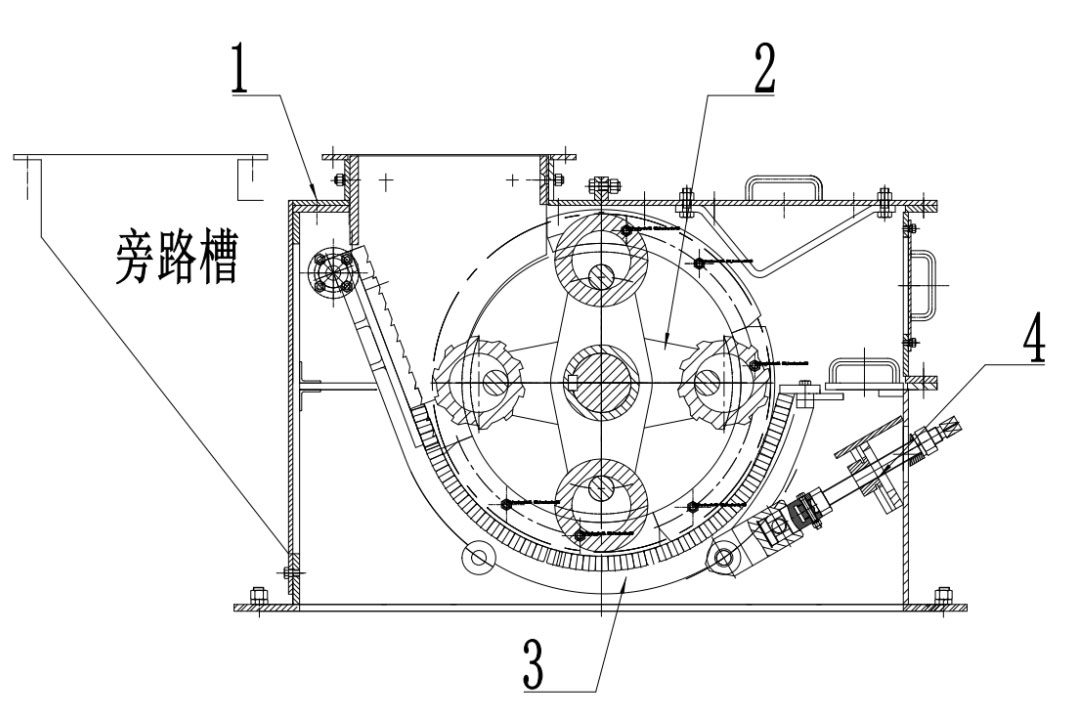 環(huán)錘式破碎機結(jié)構(gòu)圖